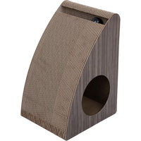 Produktbild von Modern Living Oviedo Dreieckskratzer für Katzen aus Kratzpappe in Beige und Braun L 27 x B 24 x H 39,5 cm