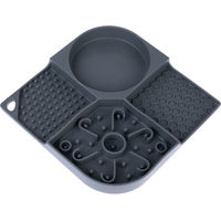 Produktbild von Modern Living Schleckmatte Abano Intelligenzspielzeug aus Silikon Grau 21 x 21 cm