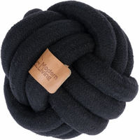 Produktbild von Modern Living Seil-Ball Papua Hundespielzeug aus Baumwolle Schwarz Ø 15 cm