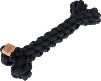 Produktbild von Modern Living Tau-Knochen Papua Hundespielzeug aus Baumwolle Schwarz 30 cm