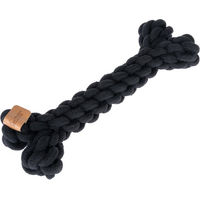 Produktbild von Modern Living Tau-Knochen Papua Hundespielzeug aus Baumwolle Schwarz 30 cm