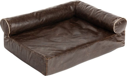 Modern Living Wellness Hundesofa Divan Antik aus Kunstleder in Braun L 85 x B 65 x H 30 cm – Bild 1 von 1