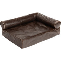 Produktbild von Modern Living Wellness Hundesofa Divan Antik aus Kunstleder in Braun L 85 x B 65 x H 30 cm
