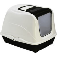 Produktbild von Moderna Flip Cat Haubentoilette für Katzen Schwarz 50,5 x 38,5 x 38 cm