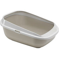 Produktbild von Moderna Katzenklo Step Offene Schalentoilette aus Kunststoff Grau Größe L