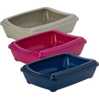 Produktbild von Moderna Katzentoilette offene Schalentoilette aus Kunststoff Blau 42 cm