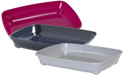 Moderna Katzentoilette Offene Schalentoilette aus Kunststoff Blueberry Blau 37 cm – Bild 1 von 8