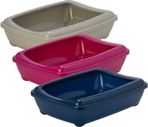 Moderna Katzentoilette offene Schalentoilette Grau 42 cm – Bild 1 von 3