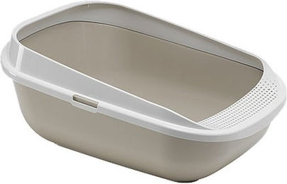 Moderna Katzentoilette Step offene Schalentoilette aus Kunststoff Grau S – Bild 1 von 2