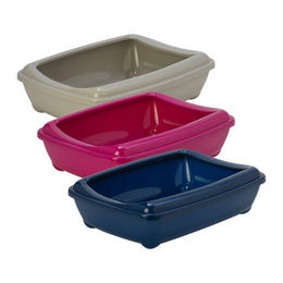 Moderna Products Katzentoilette offene Schalentoilette aus Kunststoff in Warmgrau – Bild 1 von 4