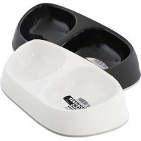 Produktbild von Moderna Sensi Bowl Doppelnapf aus Kunststoff Schwarz