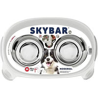 Produktbild von Moderna Skybar Doppelter Napfhalter aus Kunststoff in Weiß Größe M