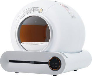 MODFU Automatische Katzentoilette Selbstreinigendes Katzenklo mit App-Steuerung und Smart Health Monitor in Weiß - 9 l – Bild 1 von 5