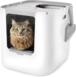 Produktbild von Modkat XL Haubentoilette für Katzen in Weiß aus Kunststoff