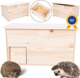 Modo24 Igelhaus aus FSC Holz mit Labyrintheingang und Dach für den Winterschlaf – Bild 1 von 5
