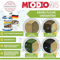 Produktbild von Modo24 Igelhaus XXL aus FSC Holz mit Labyrintheingang und wetterfestem Dach in Grün 25x36x27 cm