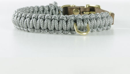 Molly & Cody Hundehalsband aus Leder Gold/Grau XL – Bild 1 von 1