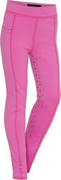 Produktbild von Molly Glitzerherz Kinderreitleggings Vollbesatz für Kids in Rosa und Silber