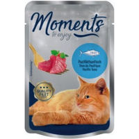 Produktbild von MOMENTS Adult Katzenfutter Pazifikthunfisch Filets in Sauce ohne Farb- und Aromastoffe 24x70 g - 24 x 70 g
