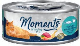Produktbild von MOMENTS Adult Leckerli Filets Thunfisch und Huhn in Sauce 24x70 g - 24 x 70 g
