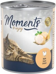 Produktbild von MOMENTS Adult Nassfutter Huhn Filets 6 x 220g ohne Farb- und Aromastoffe sowie Konservierungsstoffe - 6 x 220 g