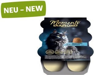 Produktbild von MOMENTS Diamond Katze Snack Jelly Cups Thunfisch 48x22 g