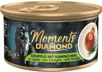 Produktbild von MOMENTS Diamond Katzen Nassfutter Mousse Kaninchen Adult Getreidefrei 12x85 g - 12 x 85 g