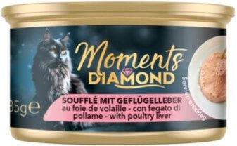 Produktbild von MOMENTS Diamond Mousse Nassfutter Katze Adult Geflügel und Thunfisch getreidefrei 12x85 g - 12 x 85 g