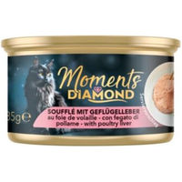 Produktbild von MOMENTS Diamond Mousse Nassfutter Katze Adult Geflügel und Thunfisch getreidefrei 12x85 g - 12 x 85 g