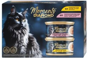 Produktbild von MOMENTS Diamond Nassfutter Katze Adult Huhn Mousse Getreidefrei 12x85 g - 12 x 85 g
