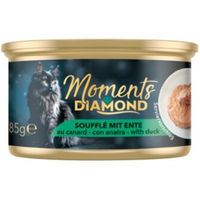 Produktbild von MOMENTS Diamond Nassfutter Katze Adult Mousse Ente und Thunfisch getreidefrei 12x85 g - 12 x 85 g