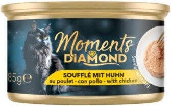 Produktbild von MOMENTS Diamond Nassfutter Katze Adult Mousse Huhn und Thunfisch getreidefrei 12x85 g - 12 x 85 g