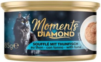 Produktbild von MOMENTS Diamond Nassfutter Katze Adult Mousse Thunfisch getreidefrei 12x85 g - 12 x 85 g