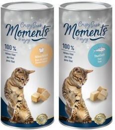 Produktbild von MOMENTS Gefriergetrocknete Crispy Snacks Thunfisch und Geflügel 2x25 g - 2 x 25 g