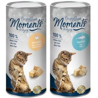 Produktbild von MOMENTS Gefriergetrocknete Crispy Snacks Thunfisch und Geflügel 2x25 g - 2 x 25 g