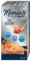 MOMENTS Katzen Nassfutter Adult Filets Geschmacksvielfalt aus dem Wasser getreidefrei 9x70g - 9 x 70 g – Bild 1 von 2