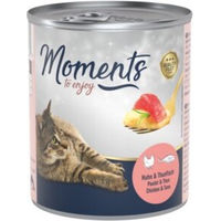 Produktbild von MOMENTS Katzen Nassfutter Adult Filets Huhn und Thunfisch 6 x 220g ohne Farb- und Aromastoffe - 6 x 220 g