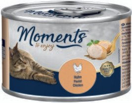 MOMENTS Katzen Nassfutter Adult Huhn Filets Getreidefrei 6x140 g - 6 x 140 g – Bild 1 von 2