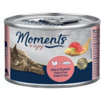 Produktbild von MOMENTS Katzen Nassfutter Adult Huhn und Thunfisch Filets getreidefrei 24x140 g - 24 x 140 g
