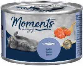 Produktbild von MOMENTS Katzen Nassfutter Adult Lachs Filets Getreidefrei 24x140 g - 24 x 140 g