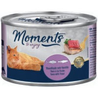 Produktbild von MOMENTS Katzen Nassfutter Adult Thunfisch mit Forelle Filets getreidefrei 24x140 g - 24 x 140 g