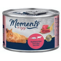 Produktbild von MOMENTS Katzen Nassfutter Adult Thunfisch und Rind Filets getreidefrei 6x140 g - 6 x 140 g