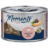 Produktbild von MOMENTS Katzenfutter Adult Huhn mit Leber getreidefrei 24x140 g - 24 x 140 g