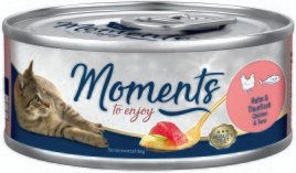 MOMENTS Katzenfutter Adult Huhn und Thunfisch Filets in Sauce 12x70 g - 12 x 70 g – Bild 1 von 3