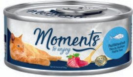 Produktbild von MOMENTS Katzenfutter Adult Pazifikthunfisch Stückchen in Sauce ohne Farb- und Aromastoffe 48x70 g - 48 x 70 g