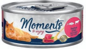 MOMENTS Katzenfutter Adult Thunfisch und Rind Filets 24x70 g ohne Farb- und Aromastoffe - 24 x 70 g – Bild 1 von 1