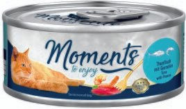 MOMENTS Leckerli Adult Thunfisch mit Garnelen Filets in Sauce 12x70 g - 12 x 70 g – Bild 1 von 3