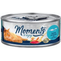 Produktbild von MOMENTS Leckerli Adult Thunfisch mit Garnelen Stückchen in Sauce 48x70 g - 48 x 70 g