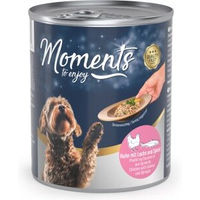 Produktbild von MOMENTS Nassfutter Hund Adult Huhn mit Lachs Filets in Sauce 24x220 g - 24 x 220 g