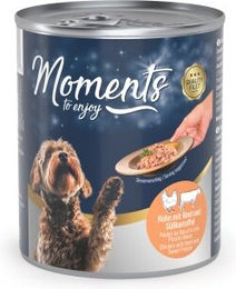 Produktbild von MOMENTS Nassfutter Hund Adult Rind und Huhn Filets in Sauce ohne Farb- und Aromastoffe sowie Konservierungsstoffe 24x220 g - 24 x 220 g